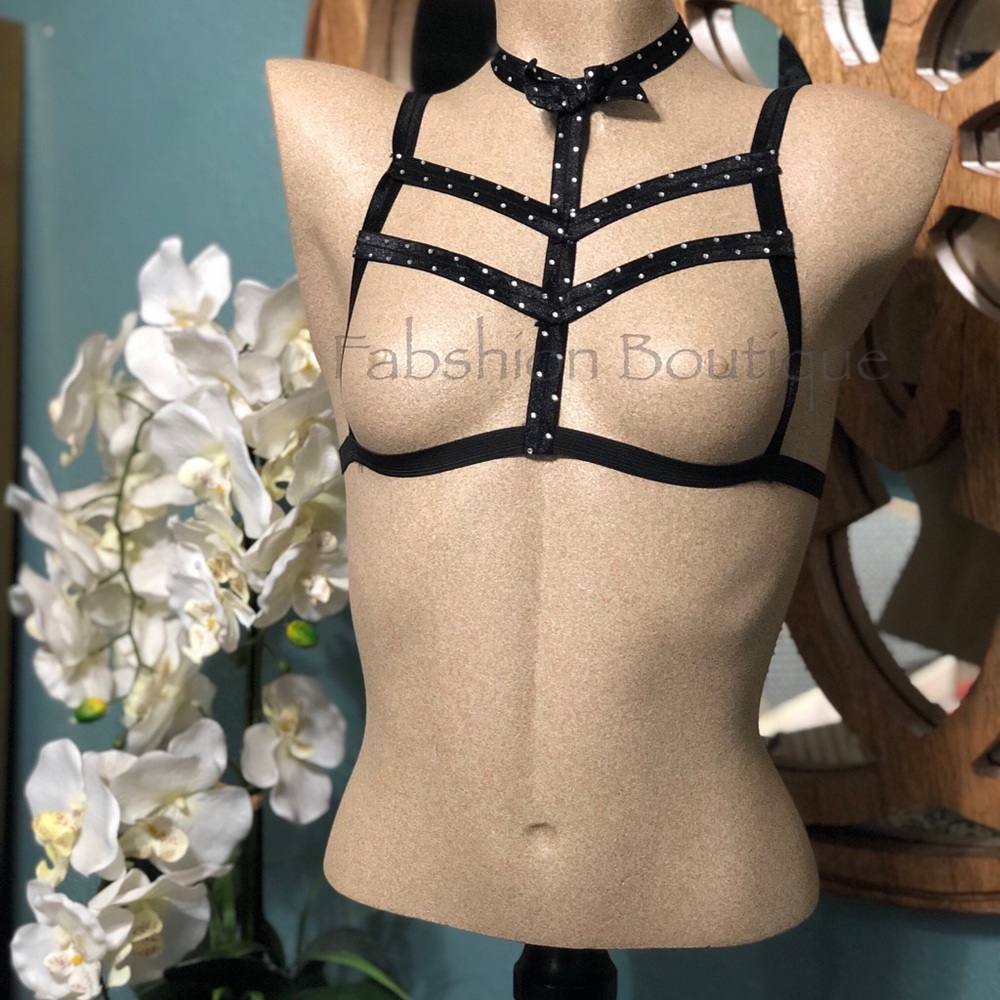 Lingerie Elastic Harness Custom Bra